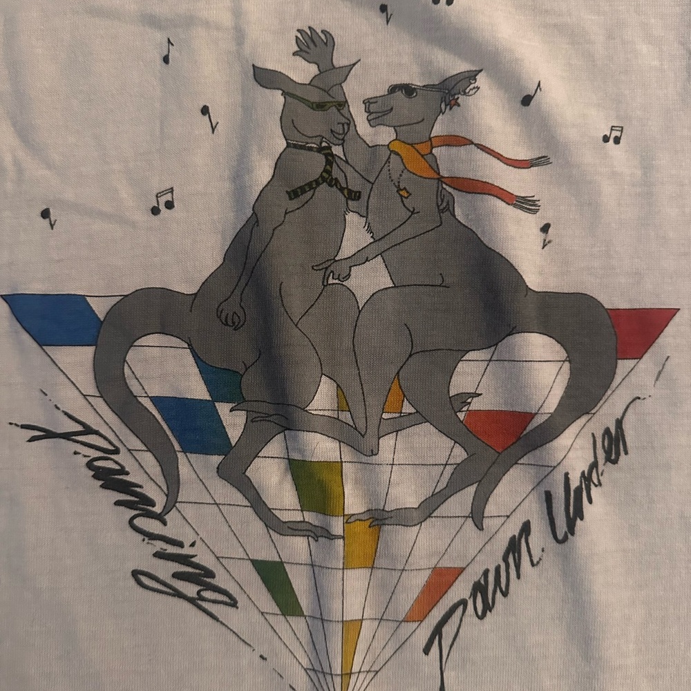 Vintage muscle shirt - Rainbow Dancing Kangaroos